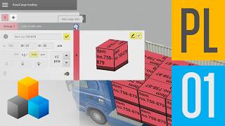 Dodawanie przedmiotów do planu załadunku w EasyCargo