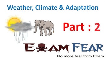 Biology Weather Climate Adaptation Part 2 (Weather) Class 7 VII