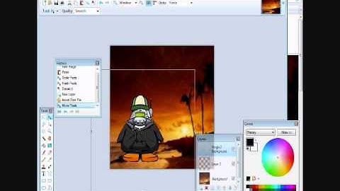 How to make a Club Penguin icon/background TUTORIAL