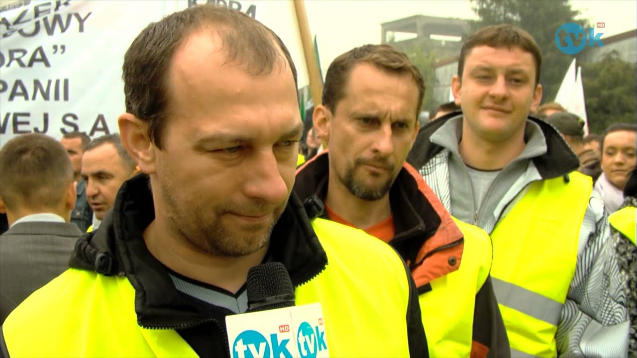 Górnicy KWK Brzeszcze nie chcą drogi S1 TVK HD