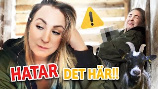 USCH!! Det här är inte kul.. 🐐😭 | VLOGG