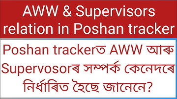 supportive supervision. Supervisor and AWW relation in poshan tracker