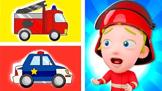 Firefighters To The Rescue  + More Police Nursery Rhymes