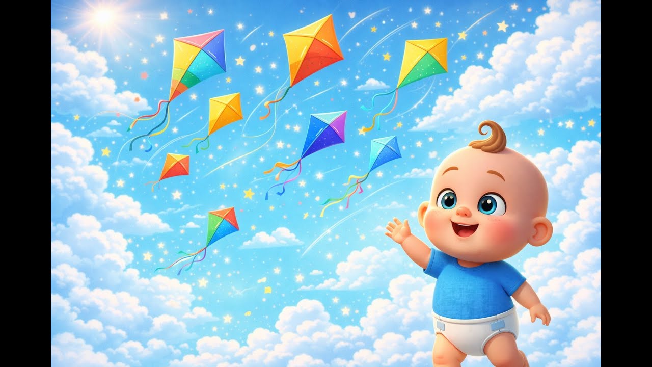 Baby Sky Kite Festival 🪁 | Flying Colours, Happy Rhythm & Fun Baby Dance