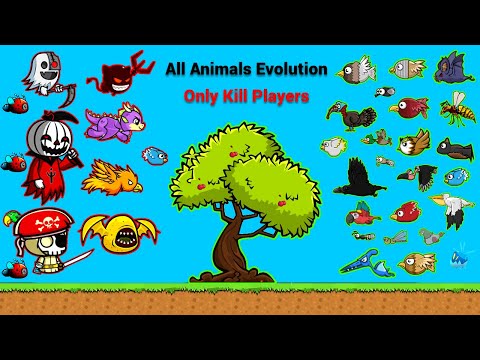 All Animals Evolution Only Kill Players Challenge (EvoWorld.io)