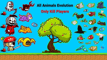 All Animals Evolution Only Kill Players Challenge (EvoWorld.io)