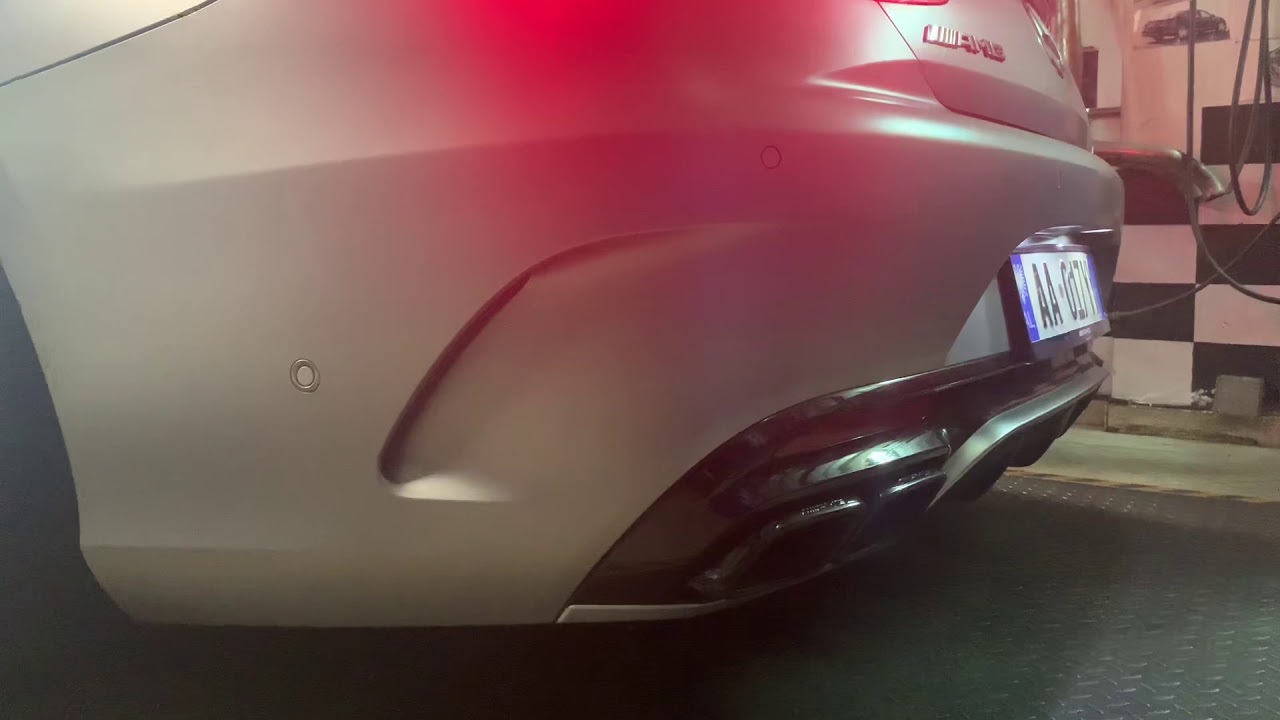 S63 amg coupe decated exhaust sound check - YouTube