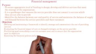 12. ITIL | Financial Management purpose,scope,objectives