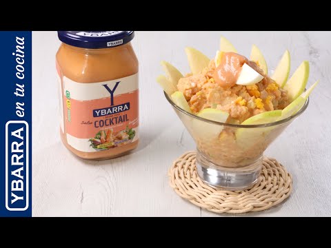 🥗 ENSALADILLA DE PEPINO Y MANZANA con salsa Cocktail🥒🍏 Una ensaladilla fácil y muy fresquita🌞 - video from Ybarra
