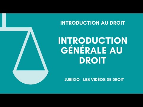 Vidéo: Le Sujet De La Théorie Générale Du Droit