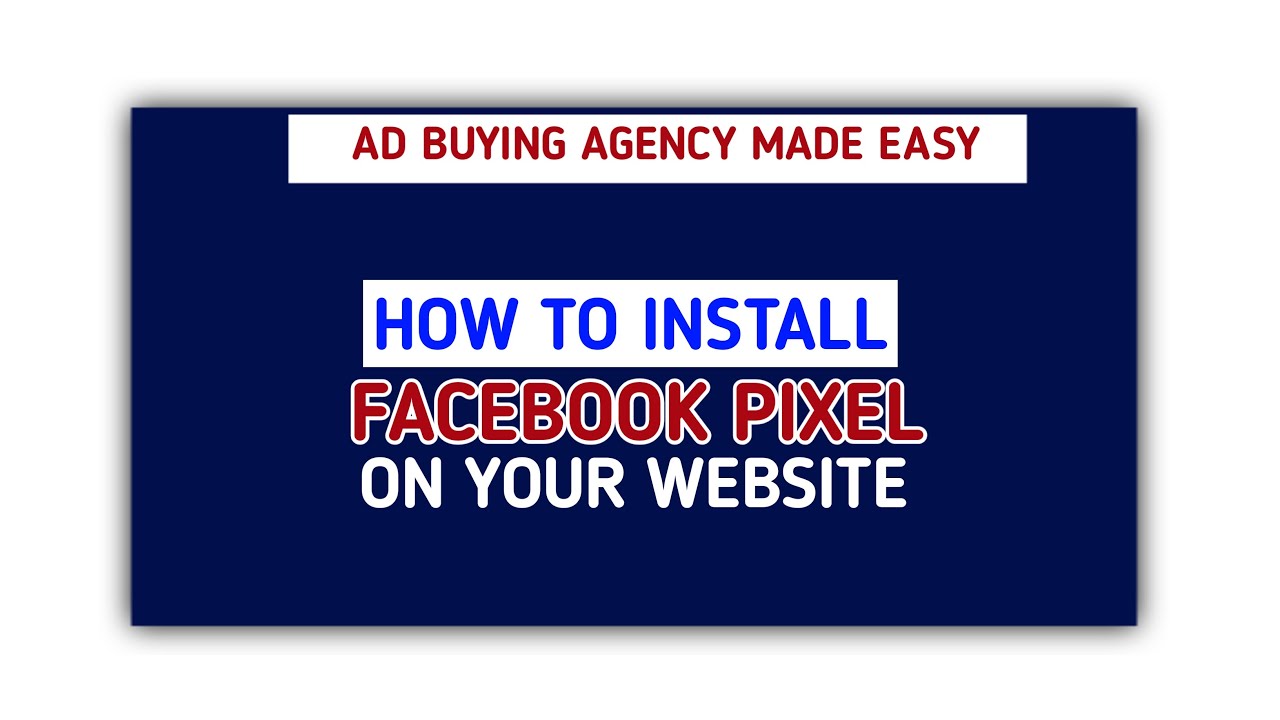 How To Install Facebook Pixel On Wordpress Website - YouTube