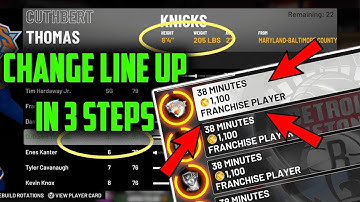 NBA 2K19 How To Change Your Minutes/Position in MyCareer (Step By Step Tutorial)
