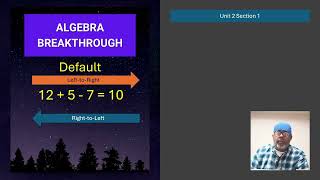 Algebra Breakthrough Unit 2 Section 1
