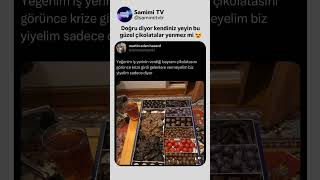İş Yerinin Verdiği Bayram Çikolatasını Görünce Biz Yiyelim Kimseye Vermeyelim Diyor