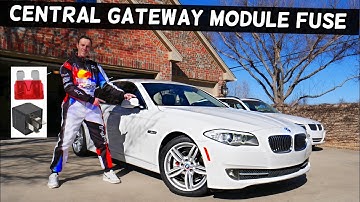 BMW F10 F11 CENTRAL GATEWAY MODULE FUSE LOCATION BMW 528i 535i 520i 530i 550i 518d 520d 525d 530d 53