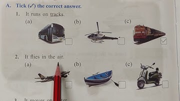 Class 1, Subject EVS, Chapter 4 Means of Transport, Lecture 3