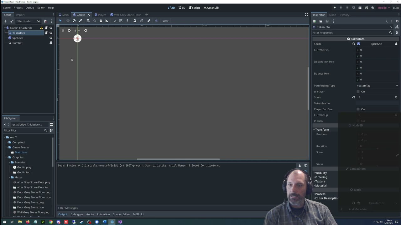2D 4X – Unity to Godot – County UI and The Beginnings of Time