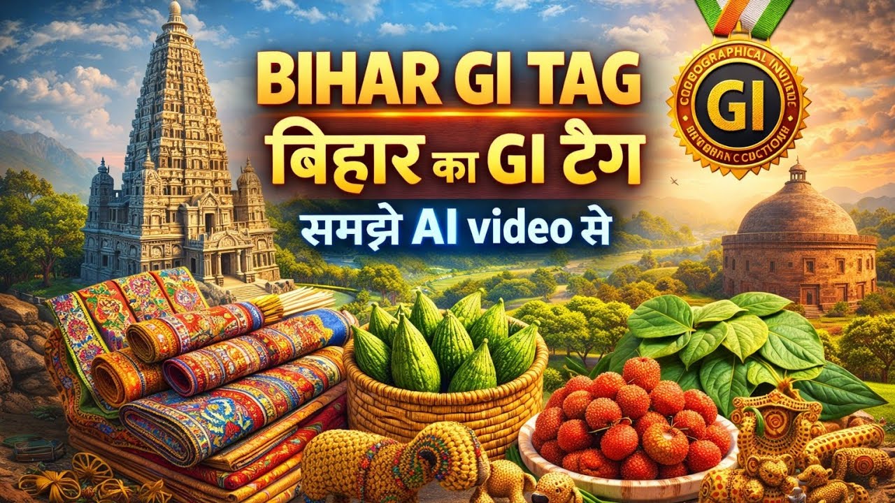 बिहार के gi टैग 2026Ibihar gi tag list 2025|bihar gi tag 2026|bihar ke gi tag|gi tag list of bihar|