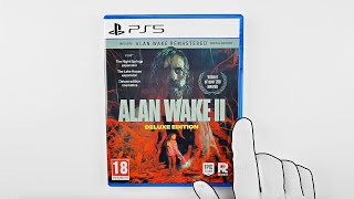 Alan Wake 2 DELUXE EDITION PS5 Unboxing