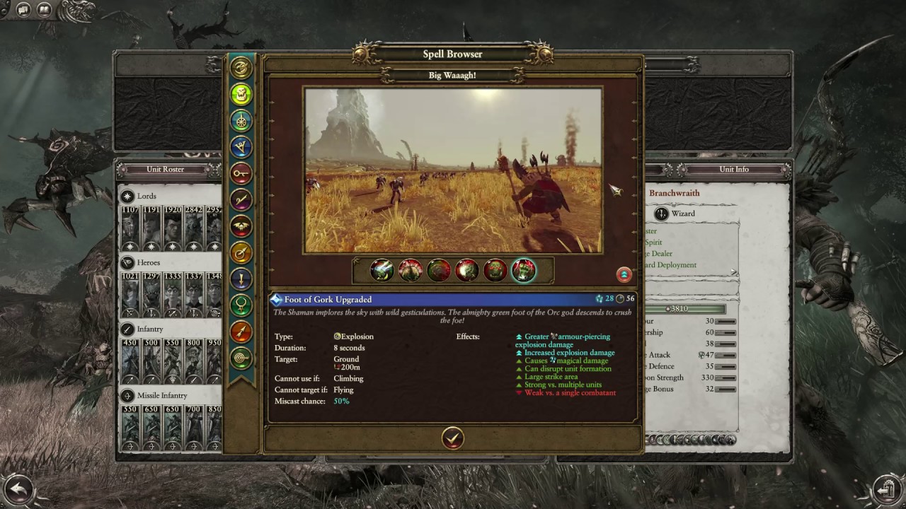 how to overcast spells in total war warhammer