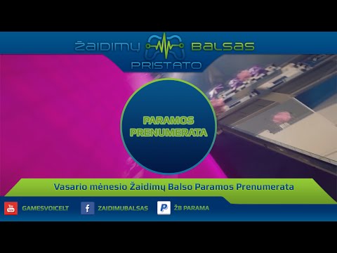 Vasario mėnesio Žaidimų Balso Paramos Prenumerata