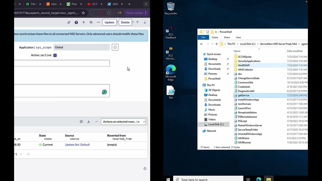 Automate powershell execution from servicenow flow designer part 2