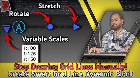 Stop Drawing Grid Lines Manually!Create the Ultimate Dynamic Grid Line Block in AutoCAD | gridlines