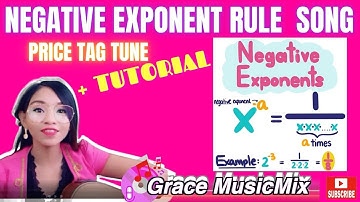NEGATIVE EXPONENT RULE SONG | GRACE MUSICMIX | WITH EXAMPLES | WITH TUTORIAL
