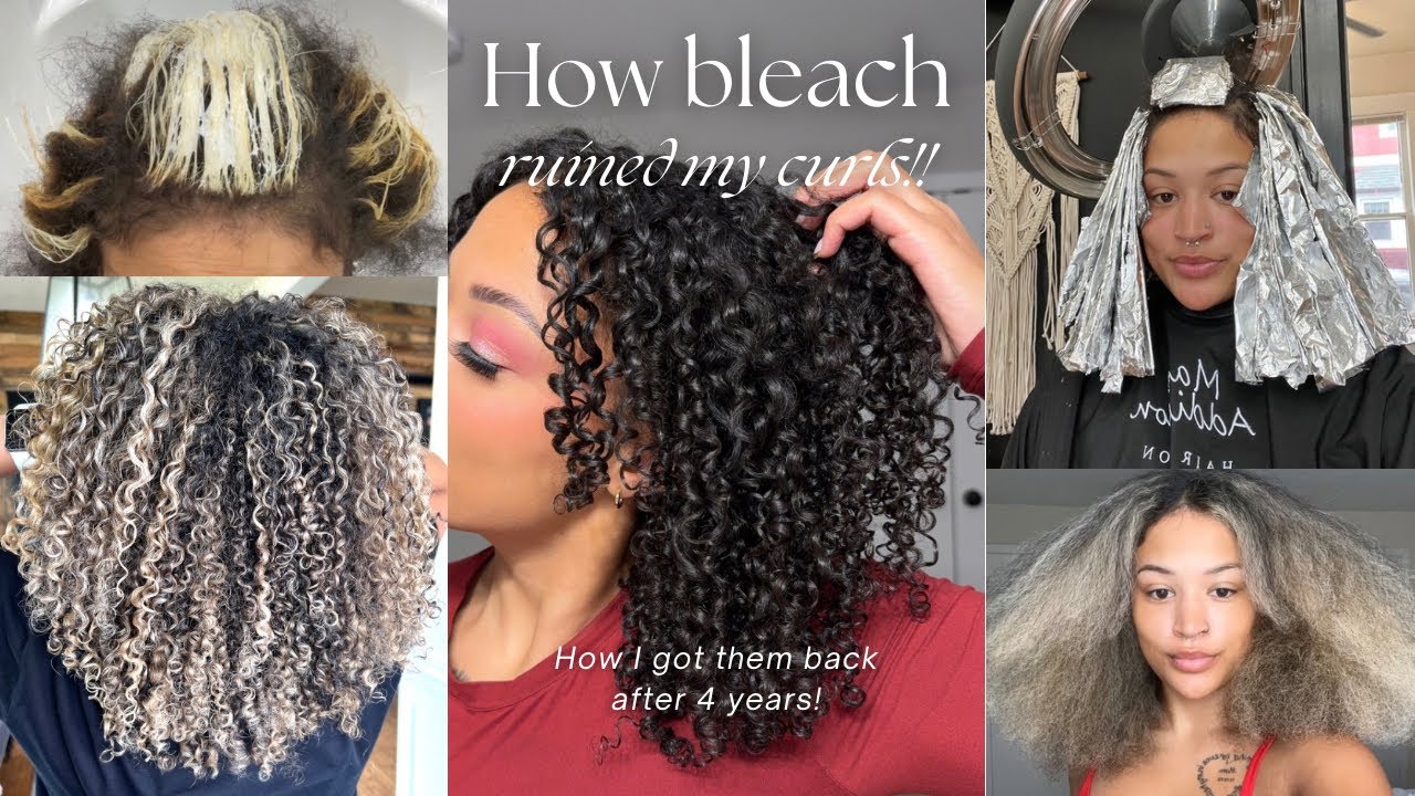 Осветление испортило мои кудри | Моя история с волосами после осветления!