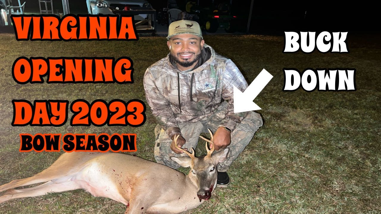 BUCK DOWN ON OPENING DAY OF BOW SEASON IN VIRGINIA!! 10/7/2023 YouTube