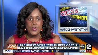 Baltimore Police investigates 27th murder of 2017