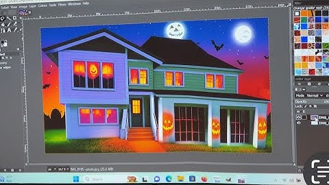 Mapping a facade using Gimp.