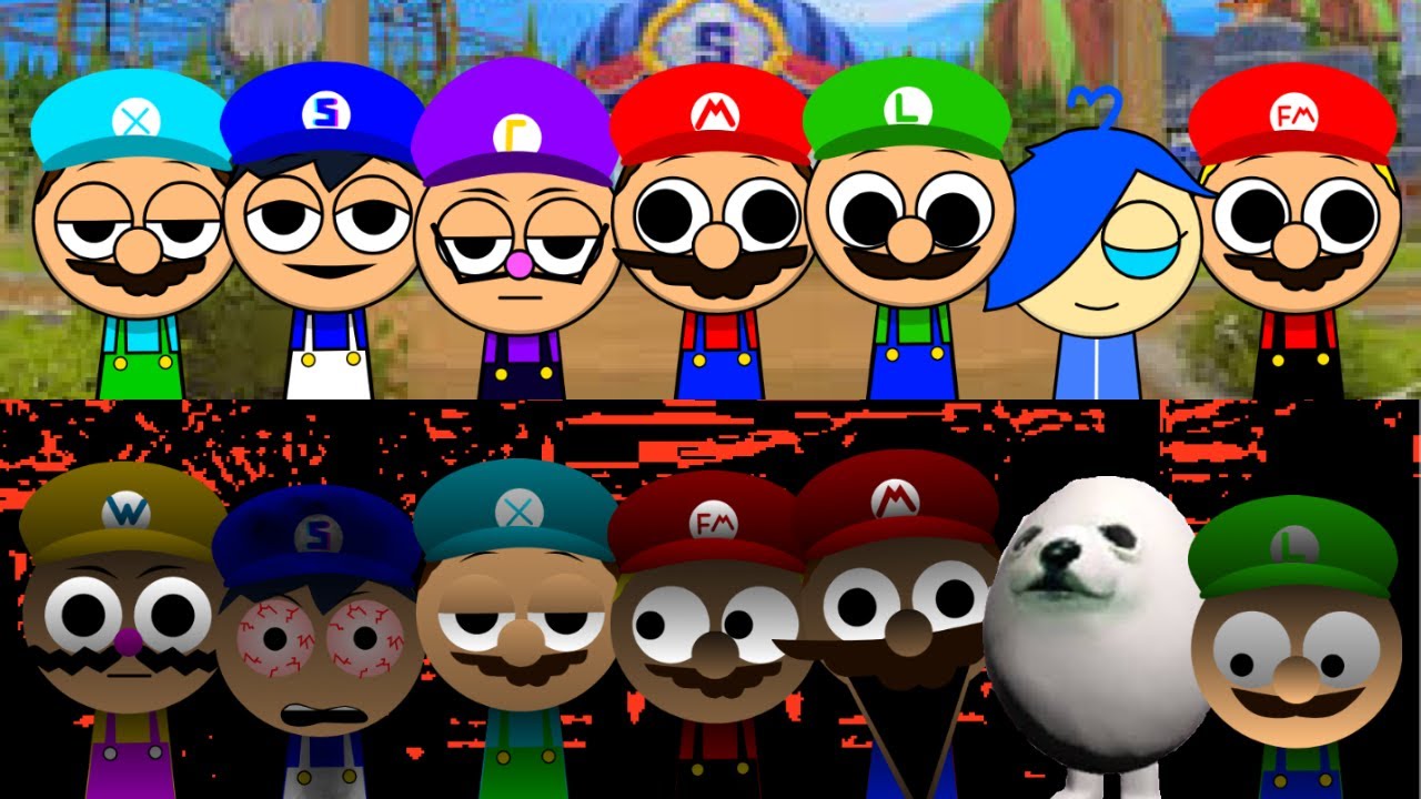 Incredibox sprunki Phase 1 VS Phase 2 but MARIO: New MOD! - YouTube