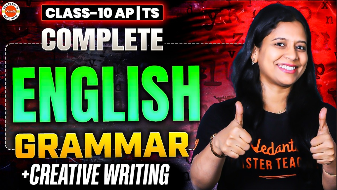 Complete Grammar+ Creative Writing |AP & TS Class 10 ENGLISH| Sunaina Mam