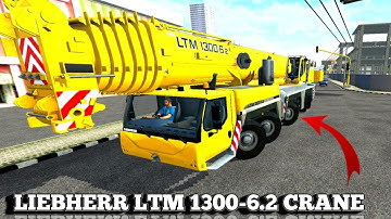 NEW LIEBHERR LTM 1300-6.2 CRANE MOD || NEW BUSSID MOD || NEW INDIA MOD || krishna gaming
