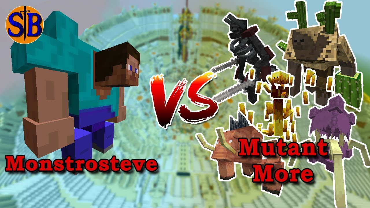 Monstrosteve vs Mutant More | Minecraft Mob Battle - YouTube