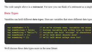 JavaScript Variables and Data Types