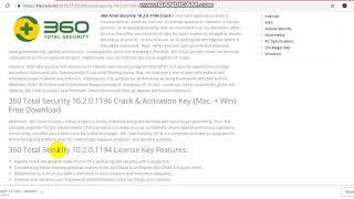 360 Total Security 10.2.0.1309 Crack + Patch With Serial key Full خيول المريخ [Latest 2019]