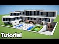 Minecraft: How to Build a Large Modern House - Tutorial 2018