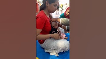 mundan sanskar video #youtubeshorts #video #viral #trending #shortvideo #youtube #shhort  #minivlog