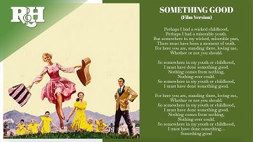 "Something Good (Film Version)" from The Sound of Music Super Deluxe Edition