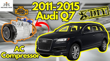 2011-2015 Audi Q7 Q5 A6 A7  AC Compressor Replacement (Fast & Quick)