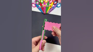 Làm thủ công sáng tạo với kéo cắt viền hoa văn đẹp mắt #handmade #thucong #choicungcon