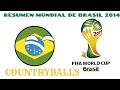 RESUMEN DE BRASIL 2014 {PARTE 1} COUNTRYBALLS