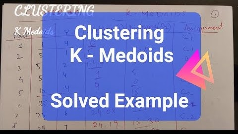 K-Medoids Clustering Problem | Solved example in easy steps
