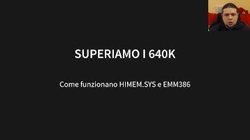 Superiamo i 640K: Come funzionano HIMEM.SYS e EMM386