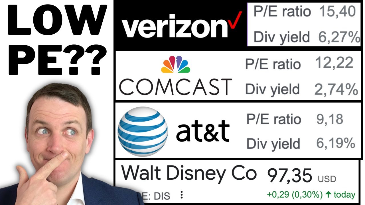 S&P 500 Cheap Stocks (Comcast CMCSA, Verizon VZ, Disney DIS, AT&T T