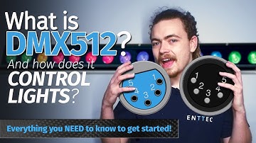 What is DMX512 and how does it control lights?