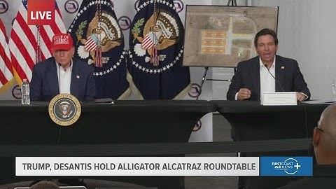 FULL: Trump, DeSantis hold roundtable at Alligator Alcatraz in Florida Everglades