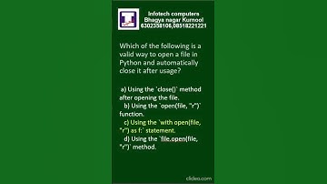 47 Learn Python Programming with MCQs | Infotech Computers kurnool | DR.S.Prem Kumar
